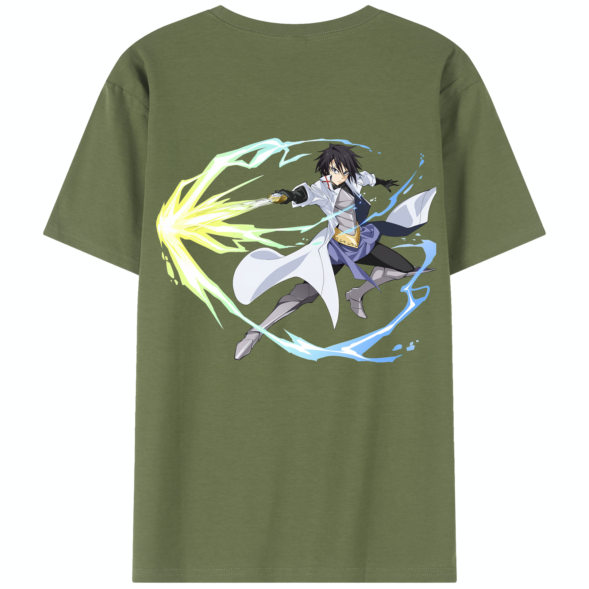（画像用） 転スラ Regarding Reincarnated to Slime 綿100％半袖Tシャツ（背面プリント）